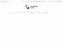 Tablet Screenshot of precedingpoint.com
